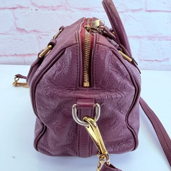 Louis Vuitton Plum Empreinte Speedy 25 Handbag Shoulder Bag - Picture 4 of 16